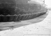 AP1-88 hovercraft at the Hovertravel maintenance hangar
